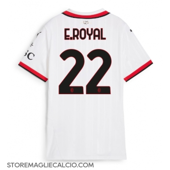 AC Milan Emerson Royal #22 Maglia Gara Trasferta Repliche 2024-25 Donna Maniche Corte